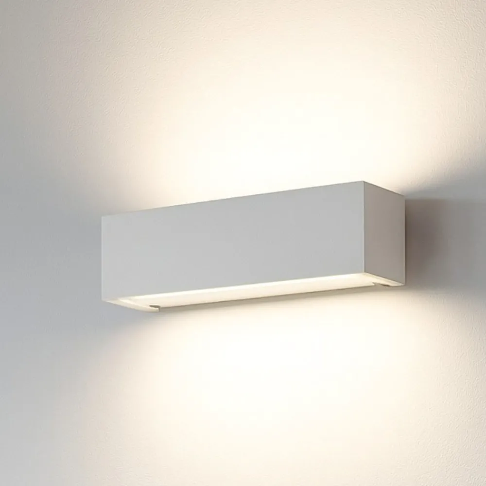 Applique Da Parete-Linea Light Gypsum w3 applique in gesso bi emissione led 3000k