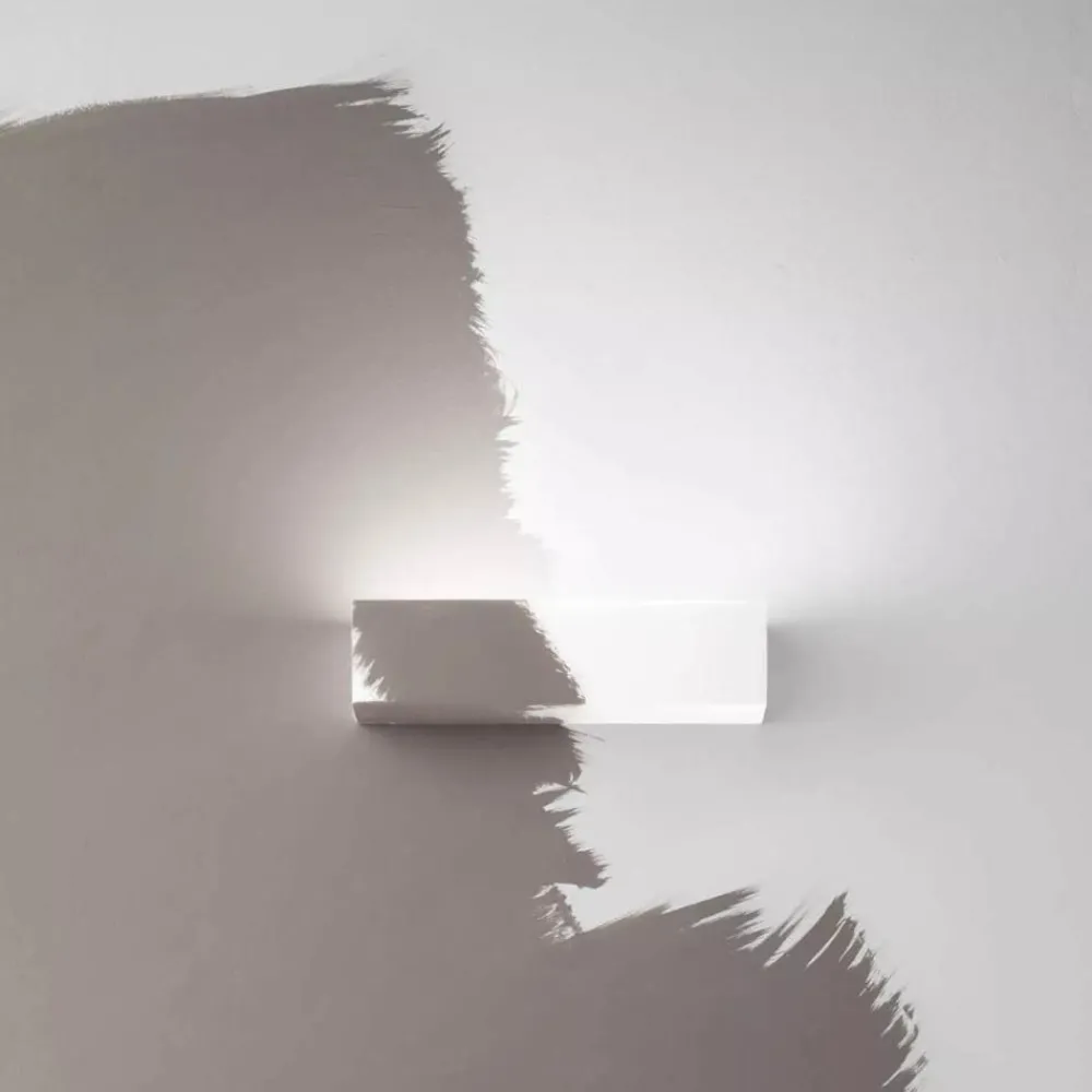 Applique Da Parete-Linea Light Gypsum w3 applique in gesso bi emissione led 3000k