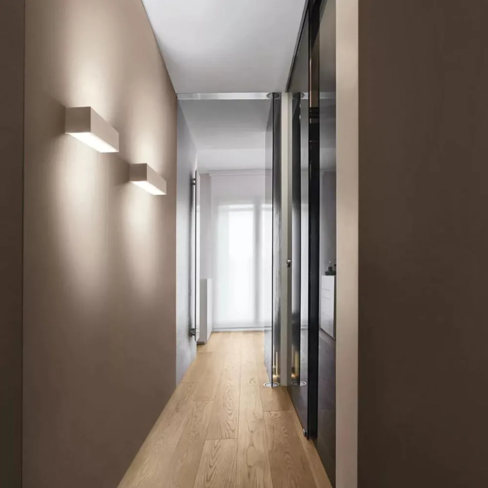 Applique Da Parete-Linea Light Gypsum w3 applique in gesso bi emissione led 3000k