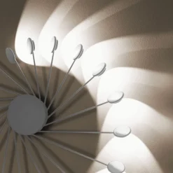 Plafoniere Moderne-Vivida International Helix vivida plafoniera bianca led 3000k per soffitto