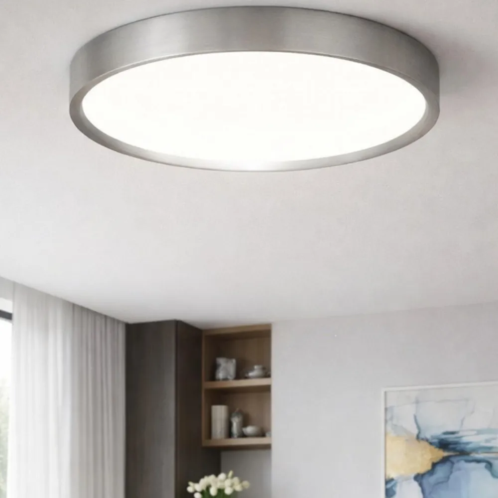 Plafoniere Moderne-Vivida International Hera vivida plafoniera rotonda titanio led 50w cct 60 cm
