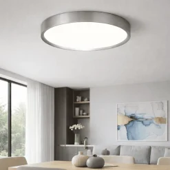Plafoniere Moderne-Vivida International Hera vivida plafoniera rotonda titanio led 50w cct 60 cm