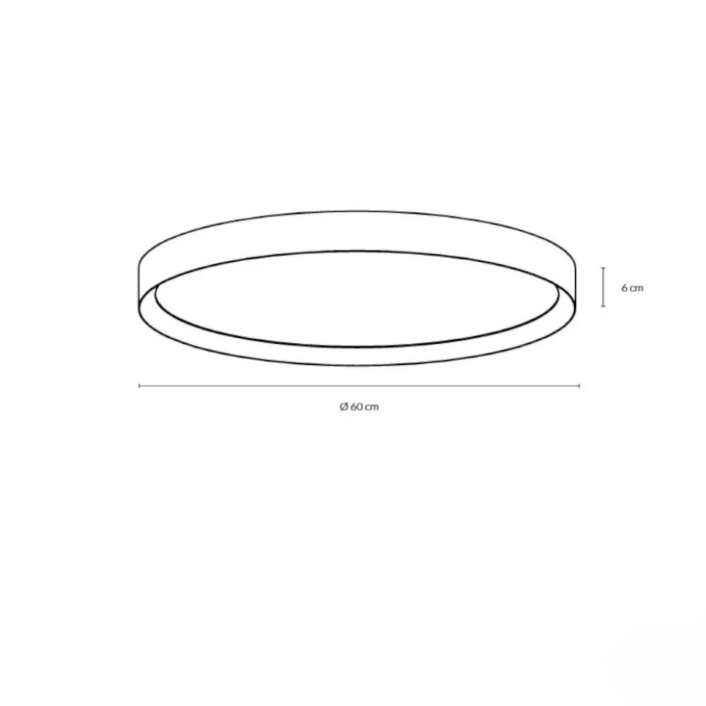 Plafoniere Moderne-Vivida International Hera vivida plafoniera rotonda titanio led 50w cct 60 cm