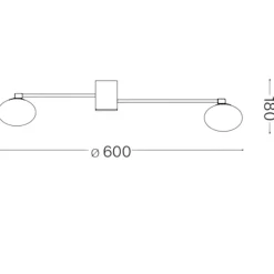 Plafoniere Moderne-Ideal Lux Hermes pl3 d60 plafoniera tre luci bianca per soggiorno