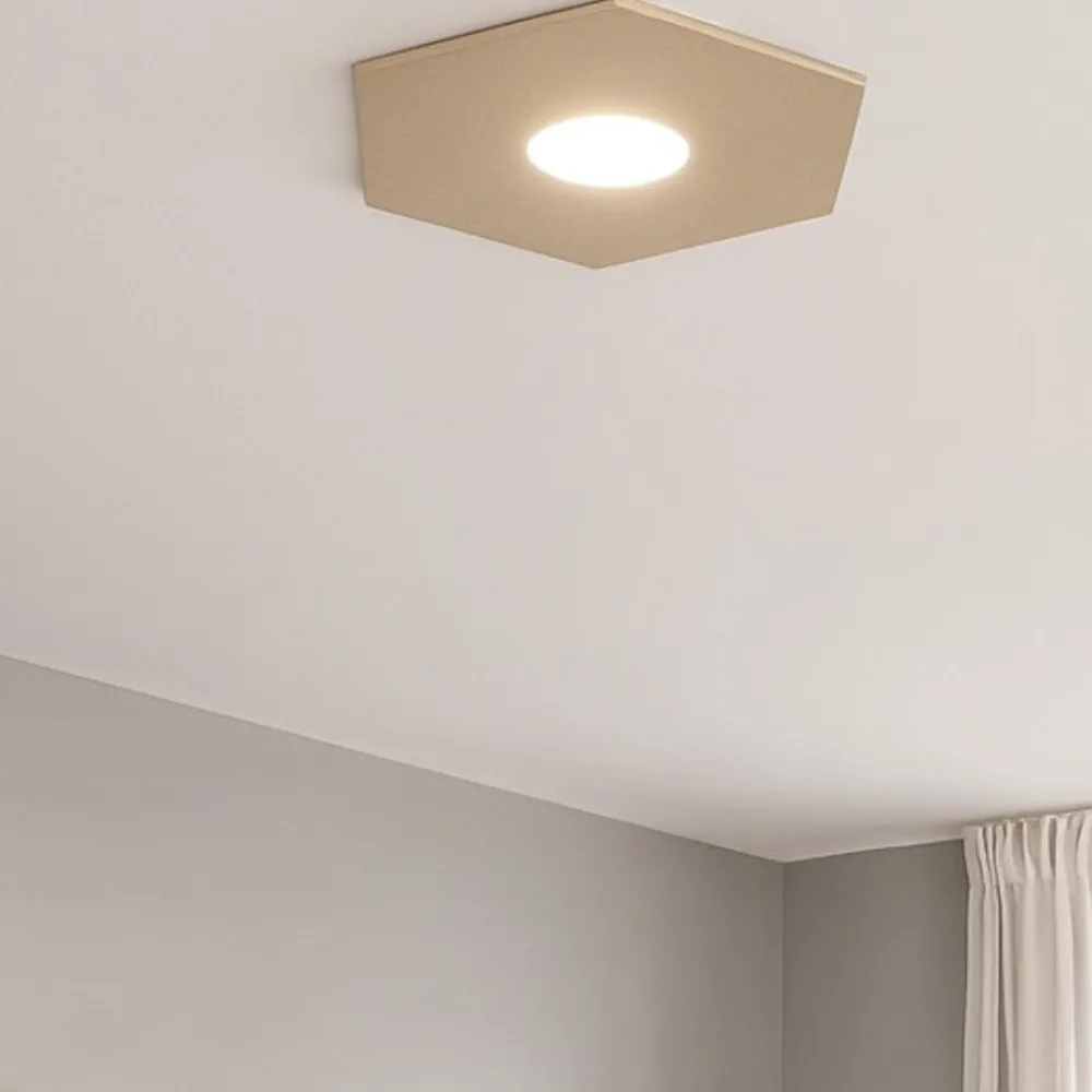 Plafoniere Moderne-Top Light Hexagon plafoniera sabbia esagonale da cucina moderna