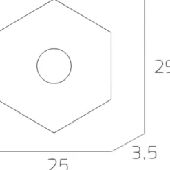 Plafoniere Moderne-Top Light Hexagon plafoniera sabbia esagonale da cucina moderna