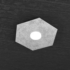 Plafoniere Moderne-Top Light Hexagon plafoniera esagonale argento