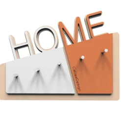 Mobili Ingresso Moderni-Selezionato da Mazzolaluce Home appendichiavi da parete moderno magnetico legno colore terracotta