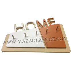 Mobili Ingresso Moderni-Selezionato da Mazzolaluce Home appendichiavi da parete moderno magnetico legno colore terracotta
