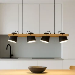 Lampadari Cucina-Eglo Hornwood z lampadario da cucina orientabile led rgb da 2700k a 6500k