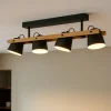 Plafoniere Moderne-Eglo Hornwood z plafoniera smart da cucina con 4 faretti led rgb da 2700k a 6500k