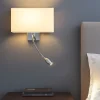 Applique Camera Da Letto-Ideal Lux Hotel ap2 applique comodino camera da letto hotel