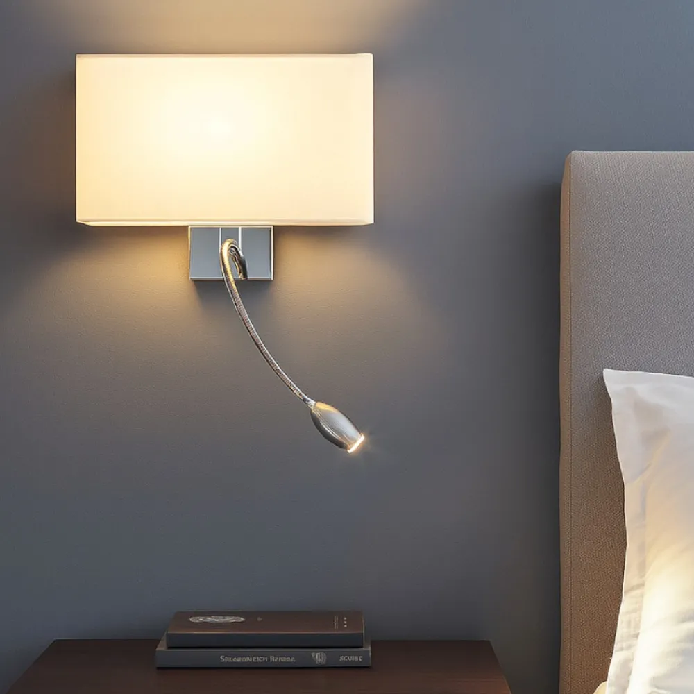 Applique Camera Da Letto-Ideal Lux Hotel ap2 applique comodino camera da letto hotel