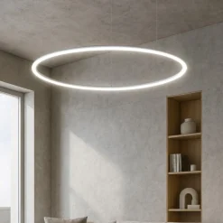 Lampadari Moderni-Ideal Lux Hulahoop sp d100 lampadario anello led 46w 3000k