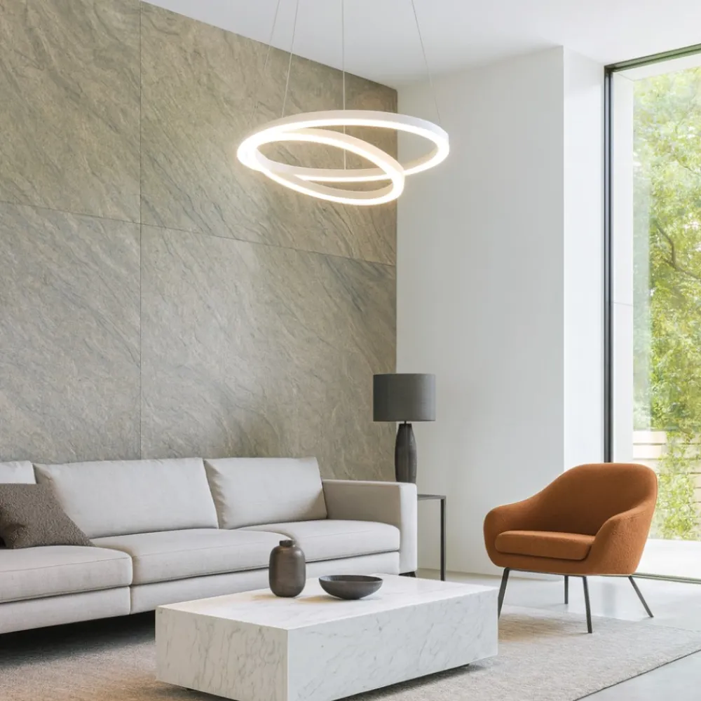 Lampadari Moderni-Vivida International Hurricane vivida lampadario moderno led 60w 3000k dimmerabile