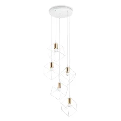 Lampadari Moderni-Ideal Lux Ice sp5 bianco lampadario per salotto moderno