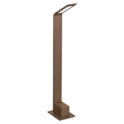 Lampioni Da Giardino-Ideal Lux agos pt h60 3000k lampione da esterno giardino marrone led 3000k ip54