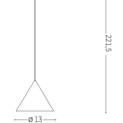 Lampade A Sospensione-Ideal Lux a-line sp1d13 lampada da cucina a sospensione cono bianco