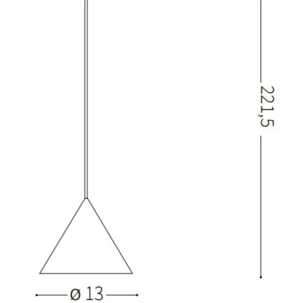 Lampade A Sospensione-Ideal Lux a-line sp1d13 lampada da cucina a sospensione cono bianco