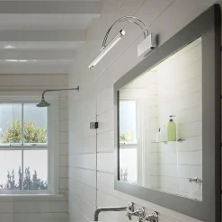 Applique Da Bagno-Ideal Lux applique bow ap d46 cromo per bagno led 4w