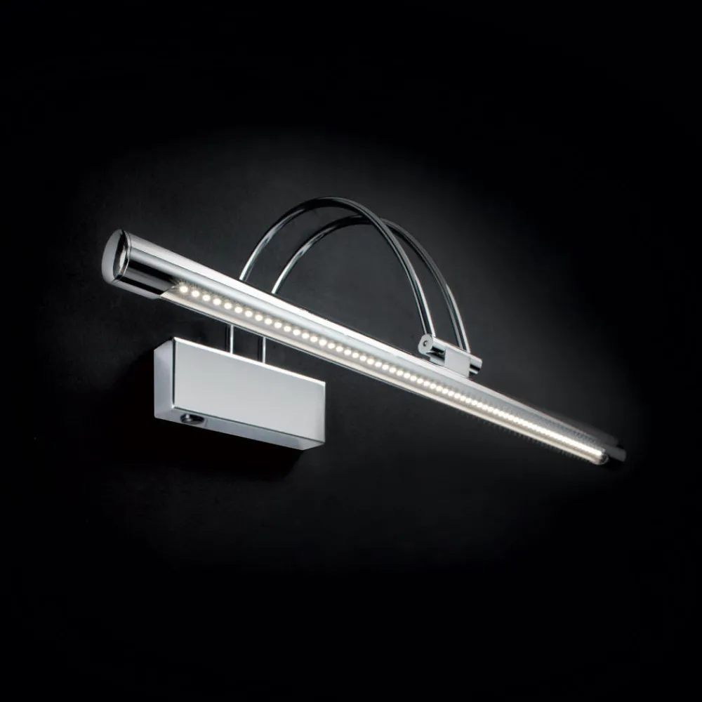 Applique Da Bagno-Ideal Lux applique bow ap d46 cromo per bagno led 4w