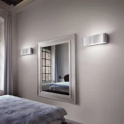 Applique Da Parete-Ideal Lux applique clip ap2 mini cromo design moderna