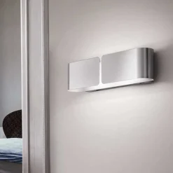Applique Da Parete-Ideal Lux applique clip ap2 mini cromo design moderna