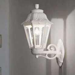 Applique Da Esterno-Ideal Lux applique da esterno dafne ap1 big lanterna bianca