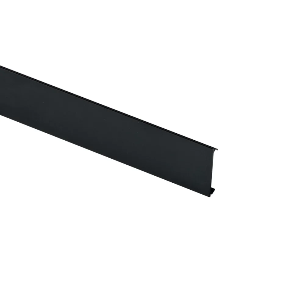 Illuminazione A Binario-Ideal Lux arca cover non luminosa nera 99cm per binario monofase 48v