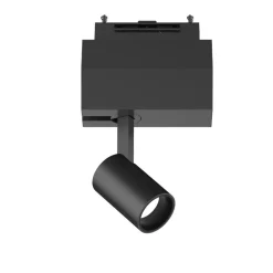 Illuminazione A Binario-Ideal Lux arca track faretto led nero per binario monofase 5w 4000k 48v orientabile ottica 40