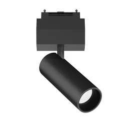 Illuminazione A Binario-Ideal Lux arca track faretto nero led 48v 14w 4000k per binario monofase orientabile ottica 36