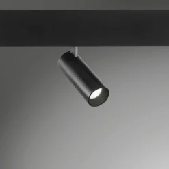 Illuminazione A Binario-Ideal Lux arca track faretto nero led 48v 14w 4000k per binario monofase orientabile ottica 36