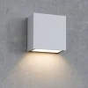 Applique Da Esterno-Ideal Lux argo ap1 4000k applique da esterno giardino ip65 bianca led 6w bianca