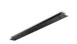 Accessori-Ideal Lux barra in metallo nero 3 fori 88cm