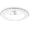 Faretti Da Incasso-Ideal Lux basic faretto incasso a soffitto tondo bianco 10w 3000k 220v