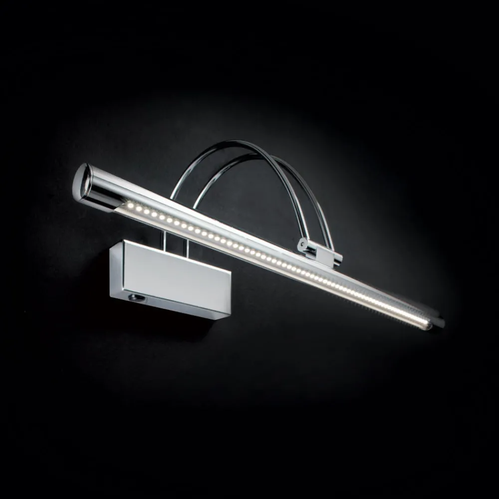 Applique Da Bagno-Ideal Lux bow ap d76 applique bagno cromo led 8w 3000k