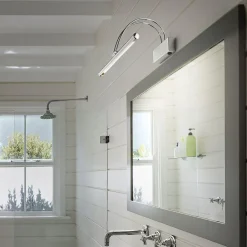 Applique Da Bagno-Ideal Lux bow ap d76 applique bagno cromo led 8w 3000k