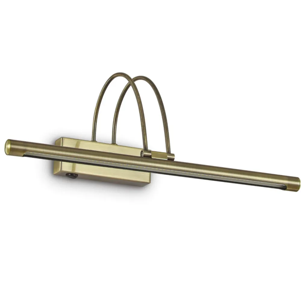 Applique Da Bagno-Ideal Lux bow ap d46 applique da bagno brunito led 4w