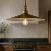 Lampadari Cucina-Ideal Lux cantina lampadario per cucina rustica piatto brunito 35cm