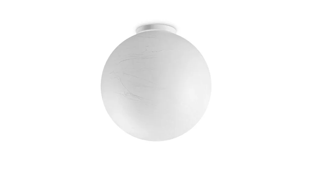 Plafoniere Moderne-Ideal Lux carta pl1 d40 plafoniera per camera da letto boccia effetto carta e27