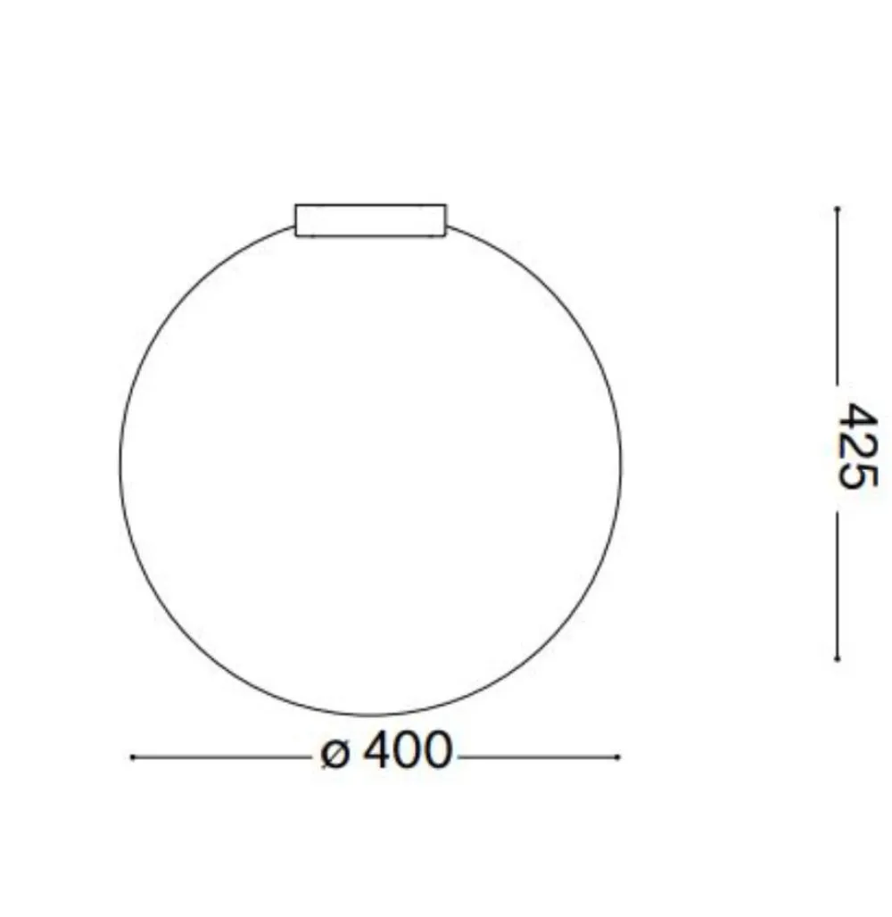 Plafoniere Moderne-Ideal Lux carta pl1 d40 plafoniera per camera da letto boccia effetto carta e27