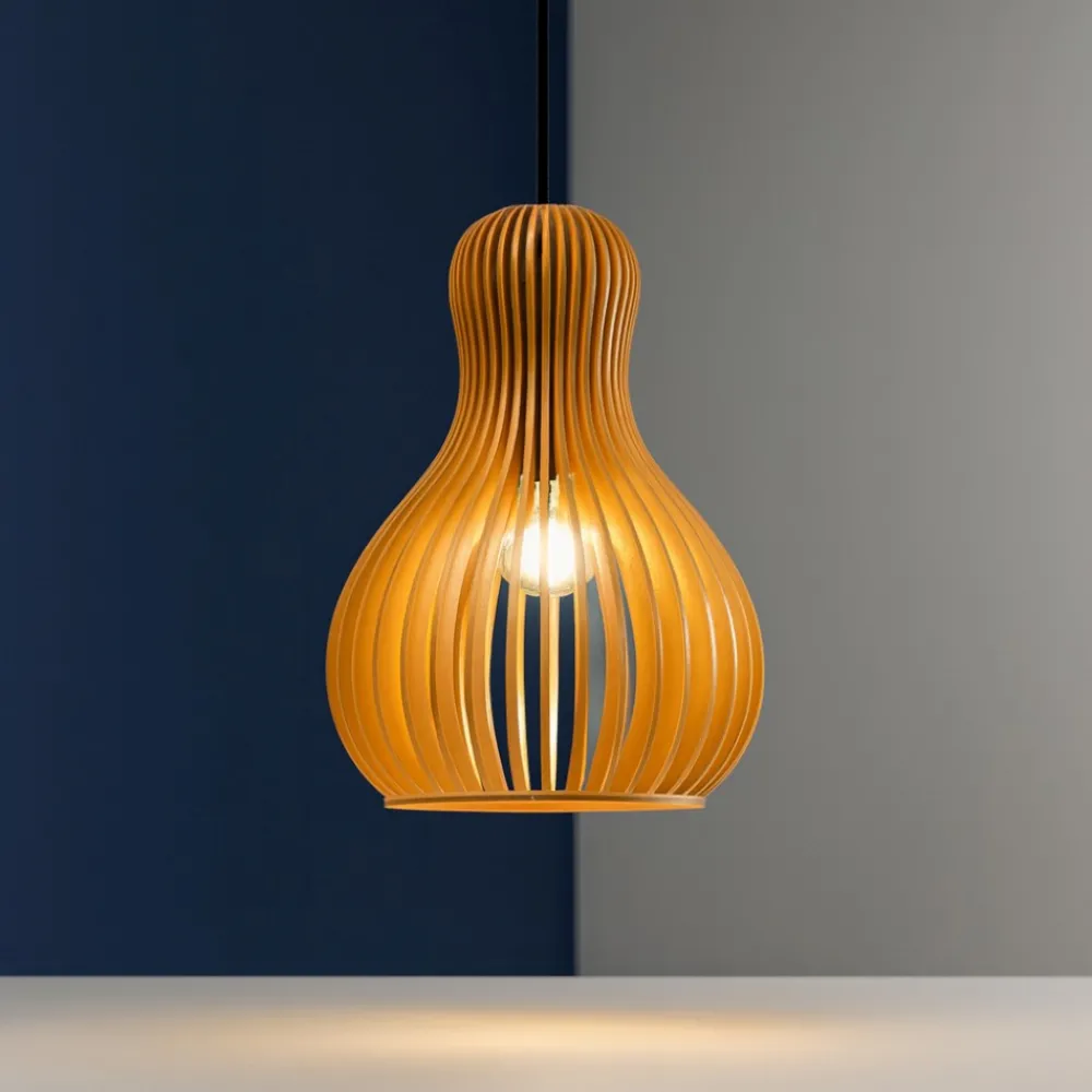 Lampade A Sospensione-Ideal Lux citrus-1 sp1 lampada a sospensione legno