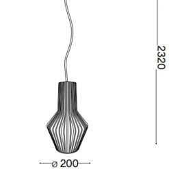 Lampade A Sospensione-Ideal Lux citrus-1 sp1 lampada a sospensione legno