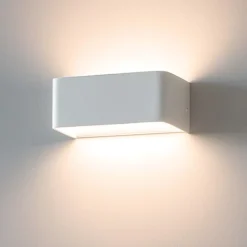 Applique Da Parete-Ideal Lux click ap d20 applique led 10w 3000k per interno bianca