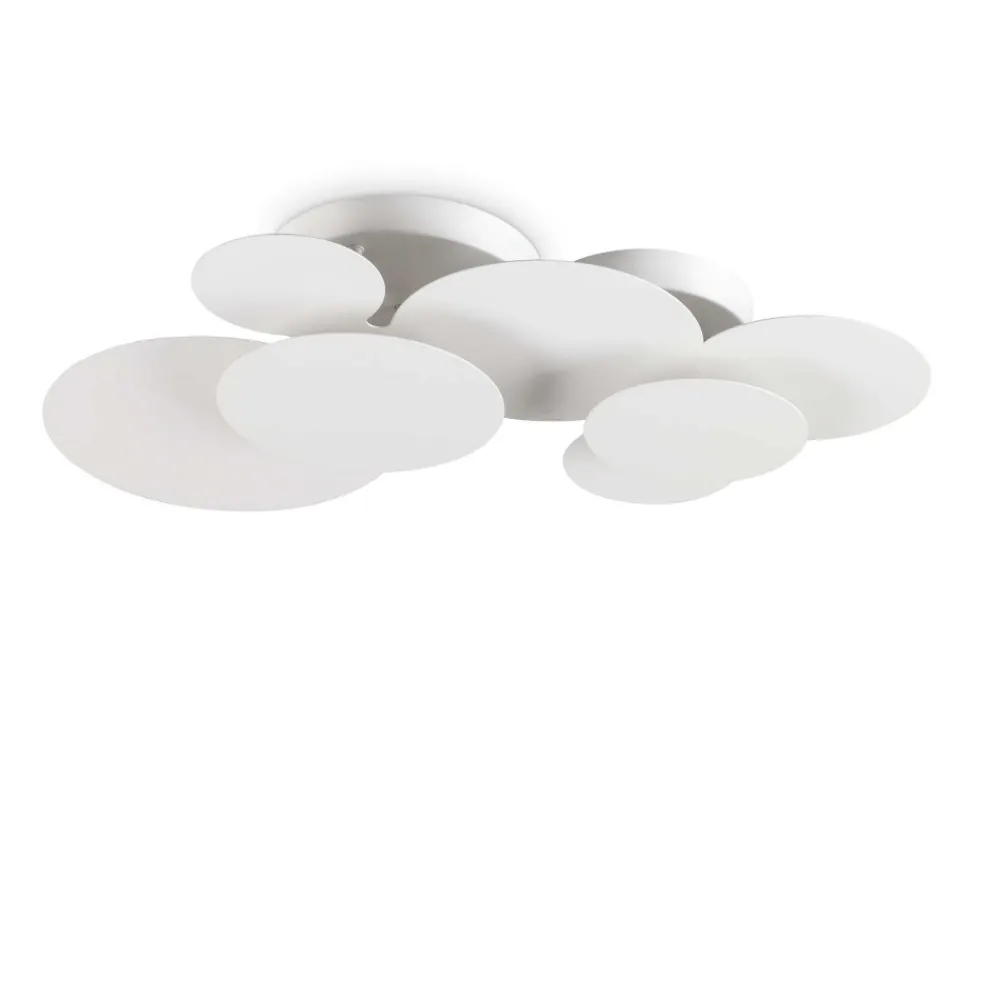 Applique Da Parete-Ideal Lux cloud pl d74 grande applique moderna design led 46w 3000k