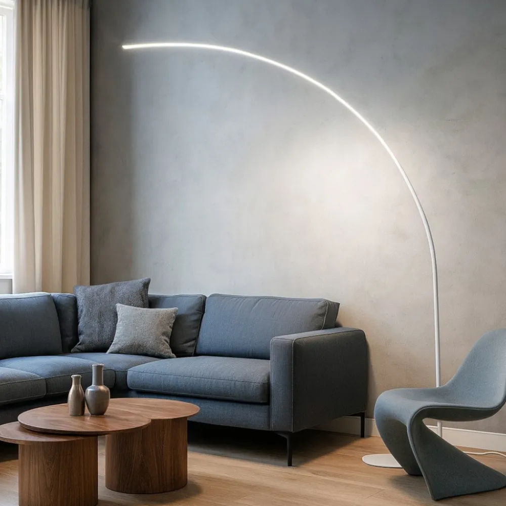 Lampade Da Terra-Ideal Lux comet pt lampada ad arco led 30w 3000k bianca