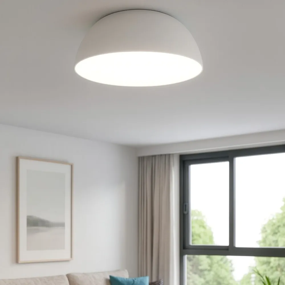 Plafoniere Moderne-Ideal Lux corolla-1 pl plafoniera da cucina 3000k bianca