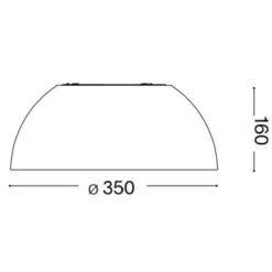 Plafoniere Moderne-Ideal Lux corolla-1 pl plafoniera da cucina 3000k bianca
