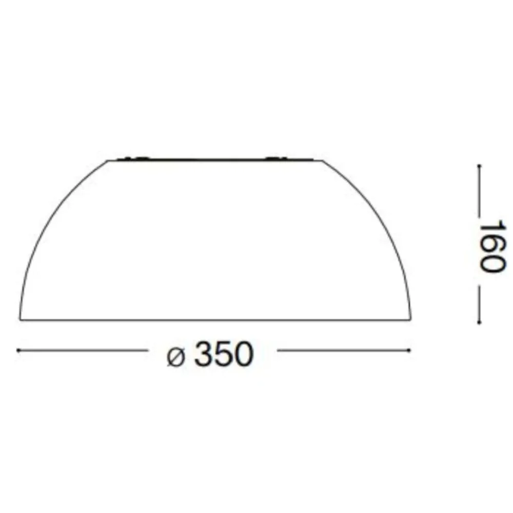 Plafoniere Moderne-Ideal Lux corolla-1 pl plafoniera da cucina 3000k bianca