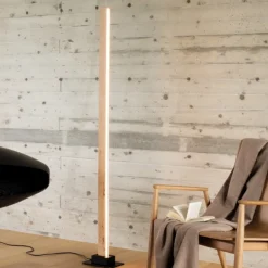 Lampade Da Terra-Ideal Lux craft pt lampada da terra led 3000k 26w di legno